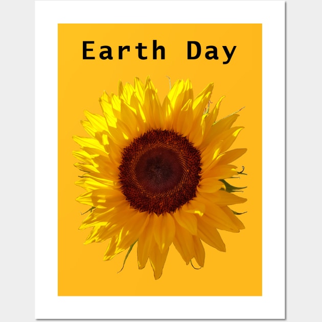 Earth Day Sunflower Wall Art by ellenhenryart